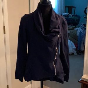 White House Black market navy blue sweatshirt top